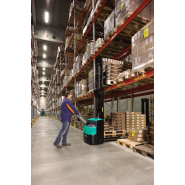 Location courte durée - Gerbeur électrique Mitsubishi 1400 kg - Levée initiale 115 mm - Pour allées étroites et zones confinées_2