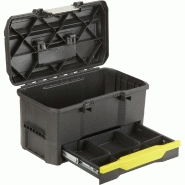 Chariot STANLEY pour outils avec boîte supérieure détachable et coffre profond