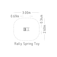Jeu sur ressort Rally 1 place - réf 8044726 - Hags - Vert avec fondation à enterrer_2