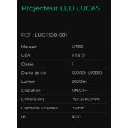 Lucas - projecteur led intérieur - lited - dimensions 75x75x140mm - lucp100-001_2