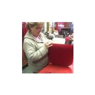 Victoria - Chaise empilable confortable non feu M1 - Fabrication française - Épaisseur mousse 40mm_2