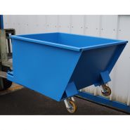 Benne basculante manuelle (BBM) - 1500 litres - fabrication française - ouverture par levier et loquet de sécurité_2