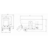 M6 - Mélangeuse agricole Yuksel Tarim - Capacité 6 m3 - Hélice haute résistance et système de bande_2