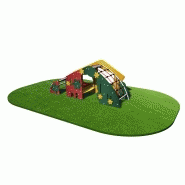 Structure de jeu maisonnette inox - Declik gamme Microparc DKM5 pour enfants de 6 mois à 4 ans_2