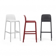 Tabouret de bar moderne en polypropylène fiberglass - Lido - intérieur/extérieur - empilable - résistant aux UV_2