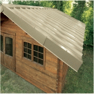 Bac acier laqué 1045 régulé 0.63mm - Beige 1015 - Largeur 105cm - Longueur 300cm - Feutrine anti-condensation_2