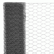 Vidaxl grillage acier avec revêtement en pvc 25x0,5 m gris 143272_2