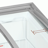 Congélateur vitré de crème glacée IC101SCEB LED (100 / 85) blanc TEFCOLD_2