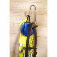 Crochet double fonction MOTTEZ - acier noir - charge max 50 kg - h.30 x l.22.5 x p.21 cm_2