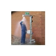 Douche d’urgence résistante au gel - PremiumLine chauffée - B-SAFETY - inox - profondeur 600 mm_2