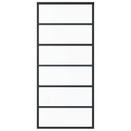 Vidaxl porte coulissante et quincaillerie verre et aluminium 90x205 cm 3081952_2