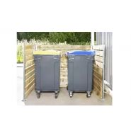 Lame de sapin - Cache-conteneur Neatfx - 770 litres - Bois traité classe 4, fixation par platine_2