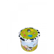 Seau à biscuits décoré 