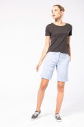 Bermuda chino femme - Kariban - Réf: K751 - Coupe moderne et confortable - 98% coton / 2% élasthanne_2