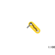 Jeux sable et eau - Fondation à enterrer avec gouttière jaune - Hags - Réf 8013090_2