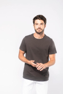 T-shirt col rond manches courtes homme - Réf : K356 - Kariban - 100% coton peigné - Toucher doux et coupe ajustée_2