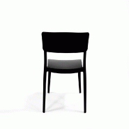 Wing - Chaise empilable en polypropylène noir_2