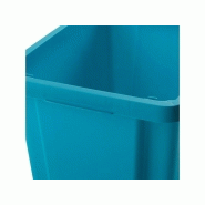 Boîte de conditionnement en polypropylène blanche - 16L - 39 x 29 x 20 cm - Superposable_2