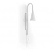 Grande applique murale TEAR GU10 avec interrupteur - IP40 - coloris noir ou blanc_2