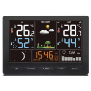 Station météo LCD couleur - Thermomètre - Hygromètre intérieur/extérieur - Pression atmosphérique - Phases de lune - 3518T_2