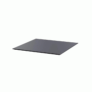 Infinity mange-debout avec piètement sable + plateau HPL noir 70x70 cm_2