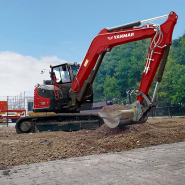 Midi-pelle compacte et puissante SV100-2 YANMAR - Performances et fiabilité pour divers chantiers_2