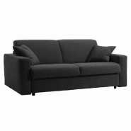 Canapé-lit Dreamer Express - sommier à lattes 120 cm - microfibre graphite - matelas 16 cm inclus_2