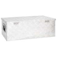 Vidaxl boîte de rangement argenté 80x39x30 cm aluminium 152252_2