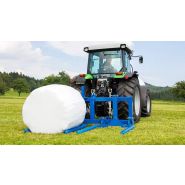 Fourche fixe et chariot hydraulique pour balles rondes