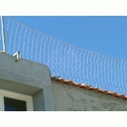 Filet garde-corps fil 4.75mm - maille 100mm - nylon - conforme NF EN 1263-1 Classe A2_2