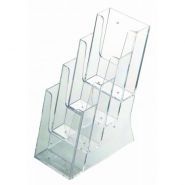 7010M - Porte-brochures de comptoir multi-cases - Afix Diffusion - hauteur 22 cm - polystyrène cristal injecté_2