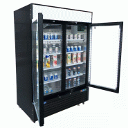 Armoire réfrigérée vitrée négative Noir 2 portes 1300L Atosa_2