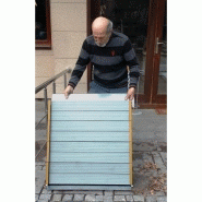 Rampe d'accès aluminium pliante - largeur 80 cm, longueur 100 cm - PMR - capacité 350 kg - bordure chasse-roue_2