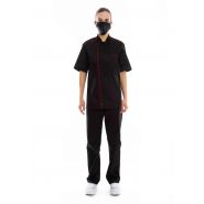 Veste de cuisine mixte - modèle Opio - col mao - personnalisable - Made in France_2