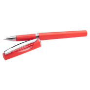 Stylo roller en plastique - encre bleue - couleur rouge - poids 12g_2
