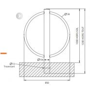 Arceaux vélos Noréa - Citynox - diamètre 104 mm - hauteur 1200 mm - fixations à sceller ou sur platine_2