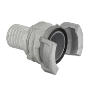 Demi-raccord symétrique avec verrou - DN 40 mm - Embout annelé Ø 35 mm - Alu_2