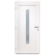 Vidaxl porte d'entrée anthracite 98x208 cm pvc 3157086_2