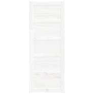 Vidaxl porte de grange blanc 80x1,8x204,5 cm bois massif de pin 824614_2