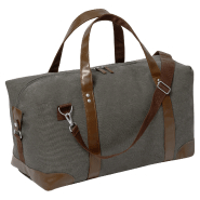 Sac de sport en toile - compartiment zippé - poche frontale - bandoulière réglable - gris foncé - 670 gr_2