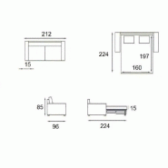 Canapé convertible 3-4 places SELECT - Matelas 16cm - Sommier à lattes 160cm - RENATONISI - Microfibre Bordeaux_2