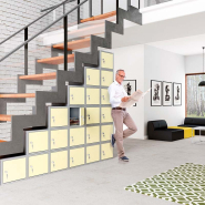 Casier individuel juxtaposable et empilable - Petit format pour rangement de petits objets avec serrure à cylindre_2