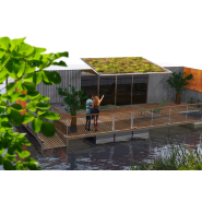 Container flottant au design industriel,  robuste et adapté aux campings et centres de loisirs_2