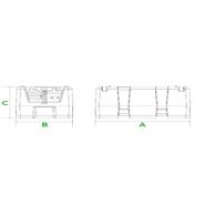 Cuves à carburants - Renson - 200L avec pompe 24V 60L/min, tuyau 4m et pistolet automatique_2