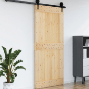 Vidaxl porte narvik 100x210 cm bois massif de pin 154441_2