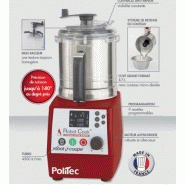 Cutter blender chauffant - Robot Cook - 1800W - Cuve inox 3,7L - Programmable jusqu'à 140°C_2