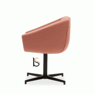 Fauteuil Aiko Swivel - SOFTLINE - Felt Rose tendre 642_2