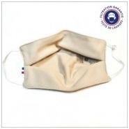 Masque en tissu VDM - filtration garantie 50 lavages - beige - certifié DGA - ultra-réspirant et écologique_2