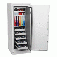 Armoire forte ignifuge - 2 H - 2 étagères 5 plateaux multimedia - PHOENIX DATA COMMANDER DS4622 - Serrure à clé_2