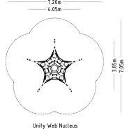 Structures de cordage architecturales - scellement béton rouge - réf 8074955 - HAGS_2